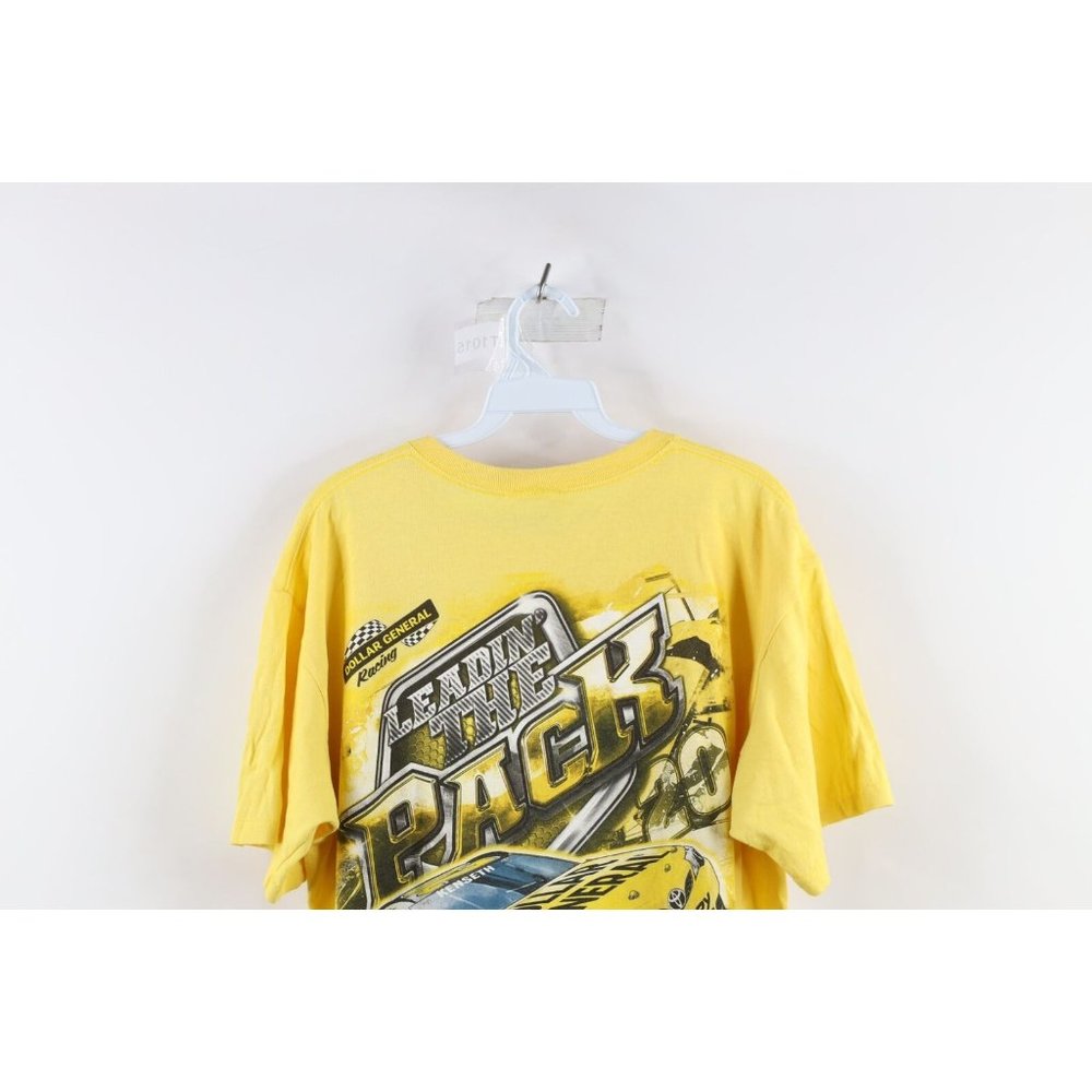 Vintage NASCAR Mens Large Spell Out All Over Print Matt Kenseth Racing T-Shirt - Picture 11 of 12